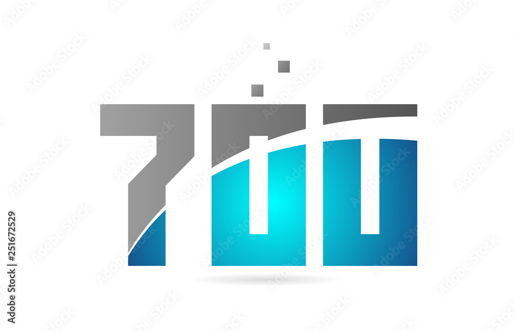 blue grey number 700 for logo icon design blue grey number 700 for logo icon design