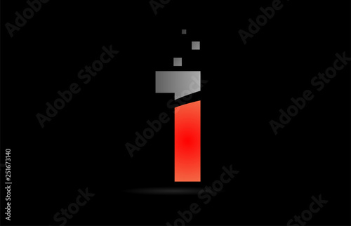 orange grey on black background number 1 for logo icon design