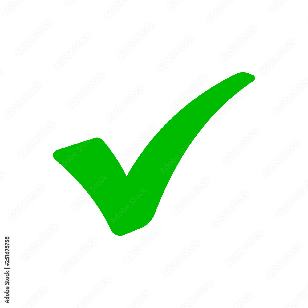 Green check mark Stock Vector by ©nickylarson 64314339