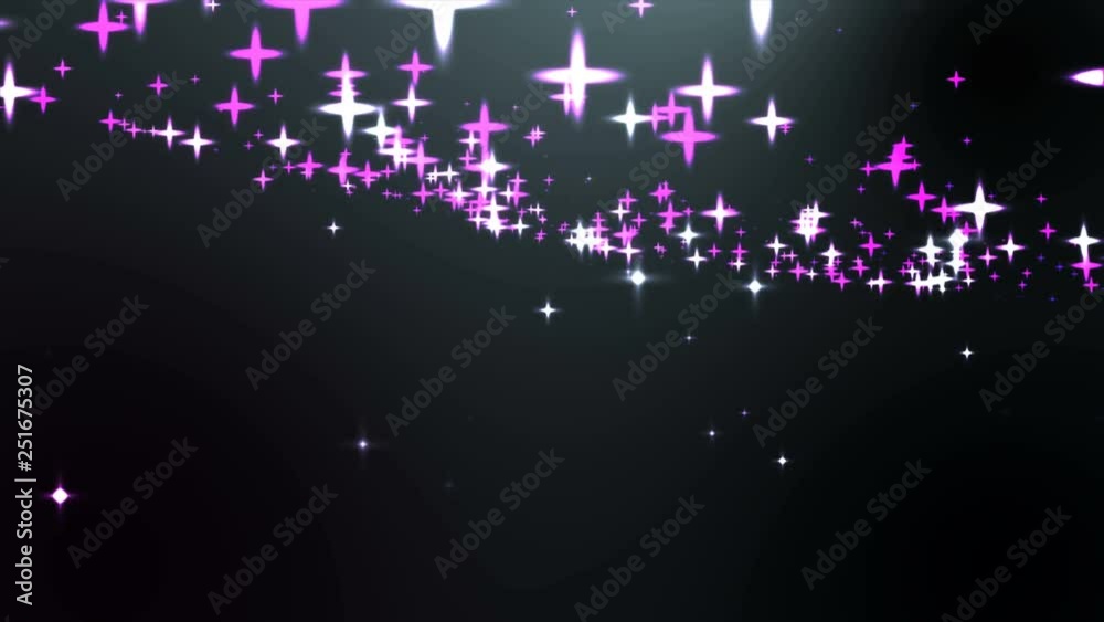 Abstract particles Creative motion graphic vj loop animation . On black background particles bouncing, flow, fall.