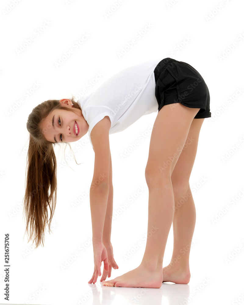 The gymnast perform an acrobatic element. The gymnast perform an acrobatic element.
