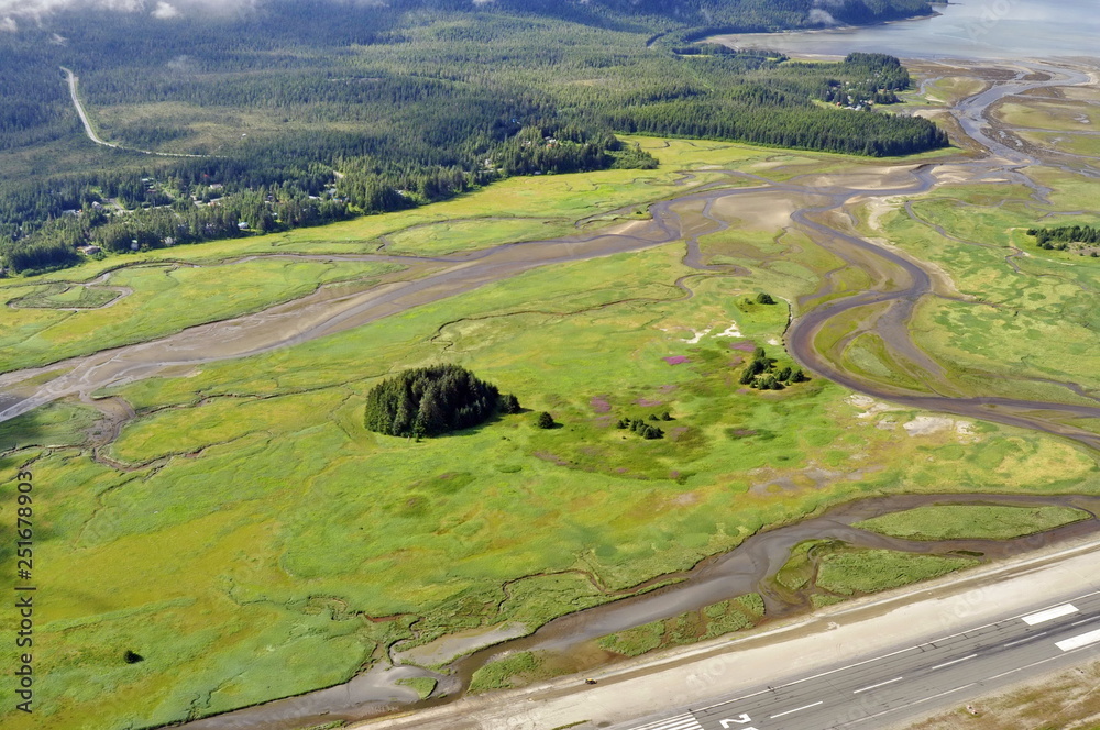 Aerial View of Juneau in Alaska, USA