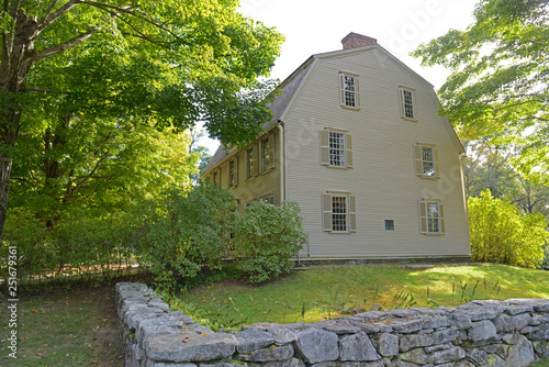 Billede på lærred The Old Manse in Minute Man National Historical Park, Concord, Massachusetts, USA