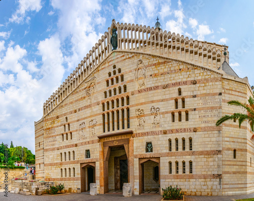 Basilica of the annunciation in Nazareth, Israel photo