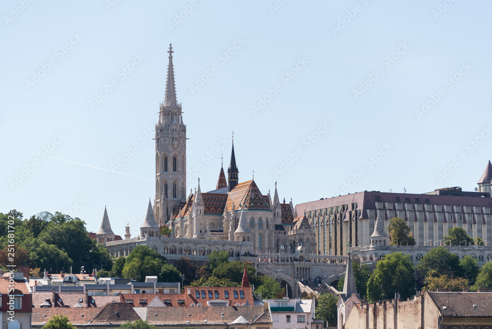 Obraz premium Fisherman's Bastion in Hungary and Budapest