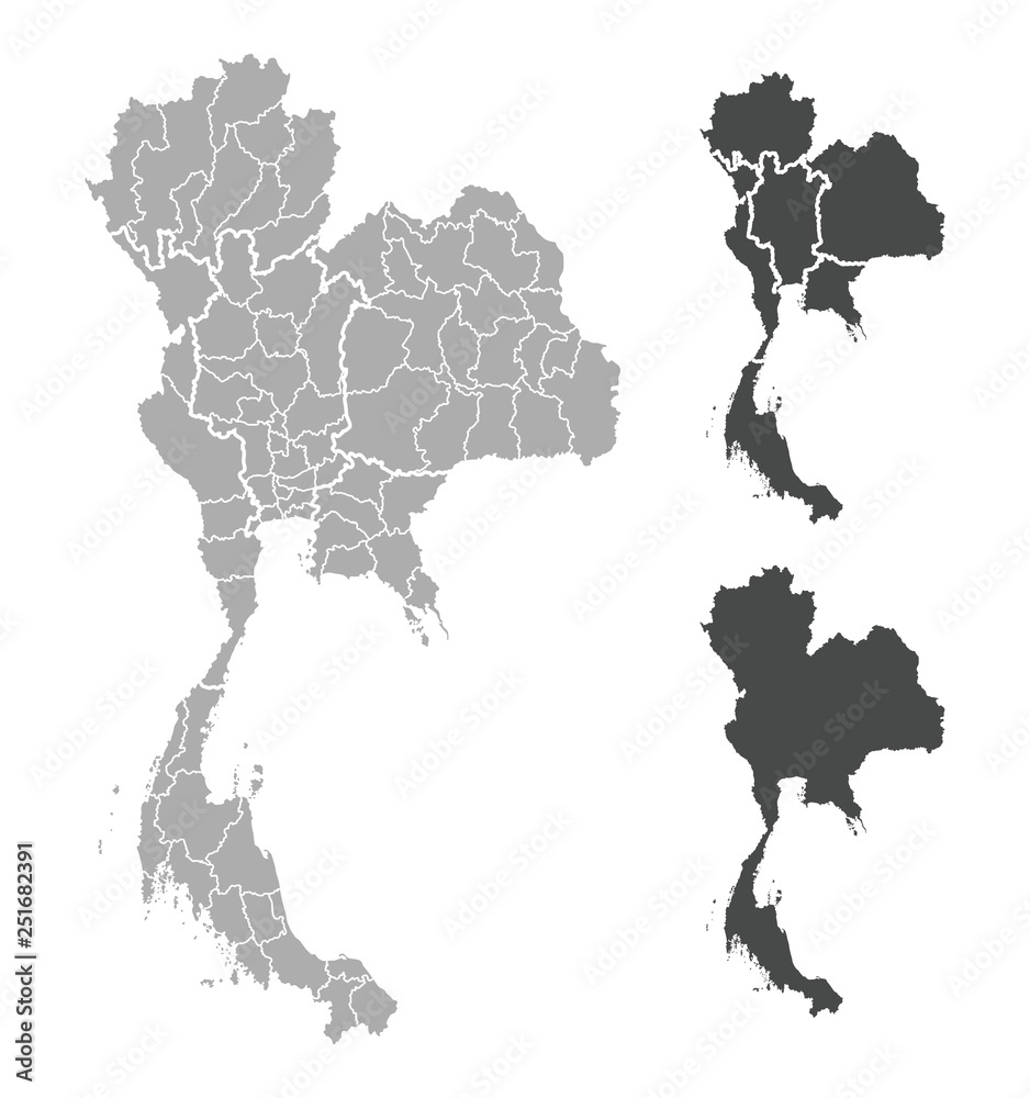 Fototapeta premium Map of Thailand
