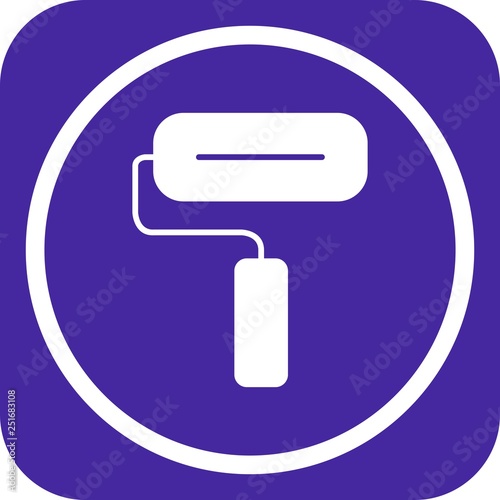 Vector Paint Roller Icon