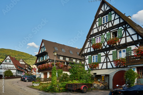 The village inside the mountains, Sabachwalden, Baden-Württemberg, Germany