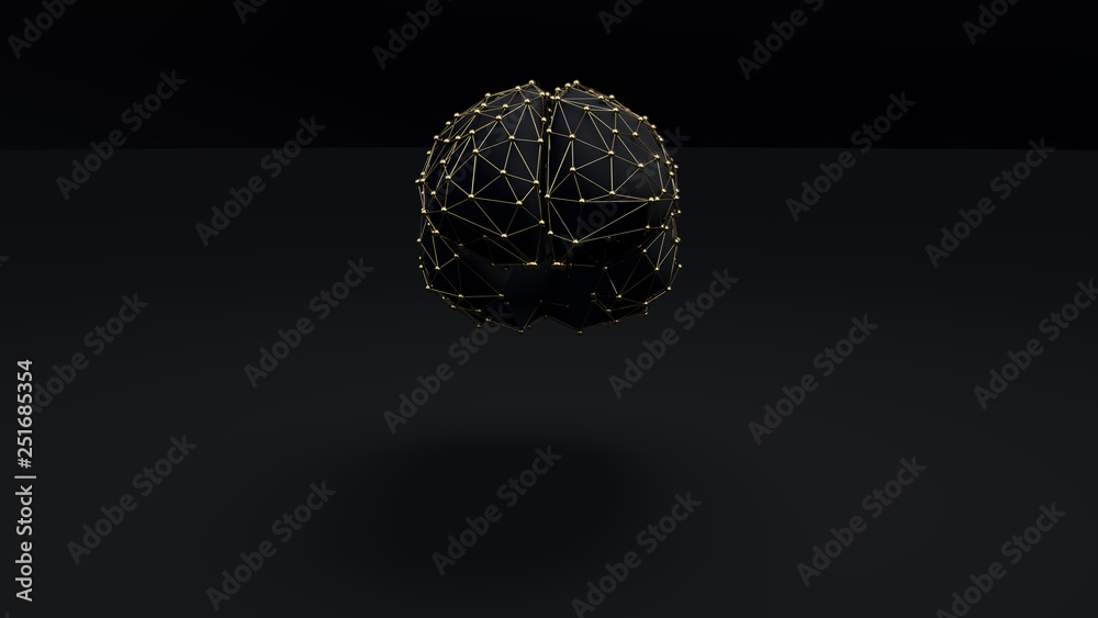 Brain connection Gold Brain connection Gold