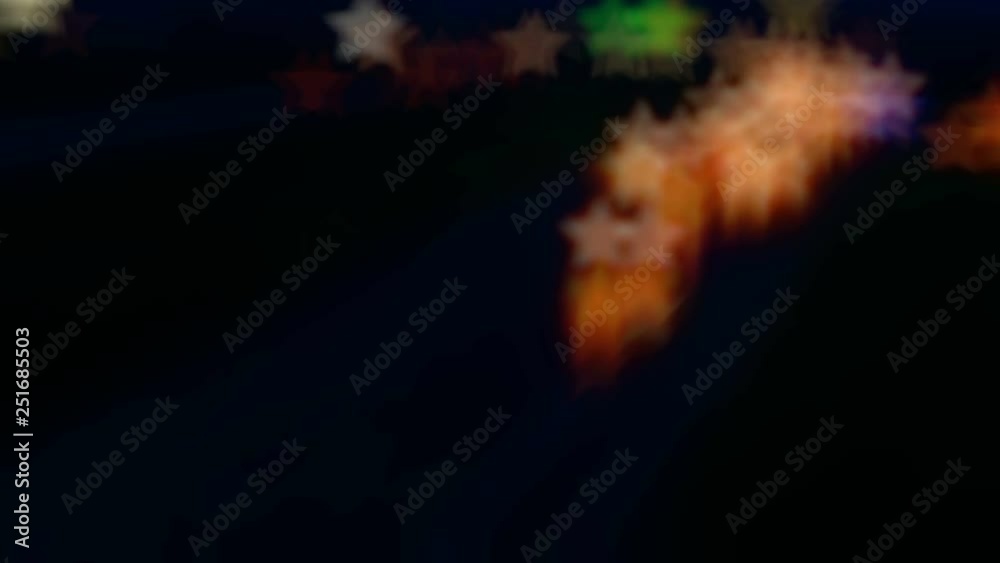 Lights bokeh in the form of stars and blur. Bright background for video or presentations Lights bokeh in the form of stars and blur. Bright background for video or presentations
