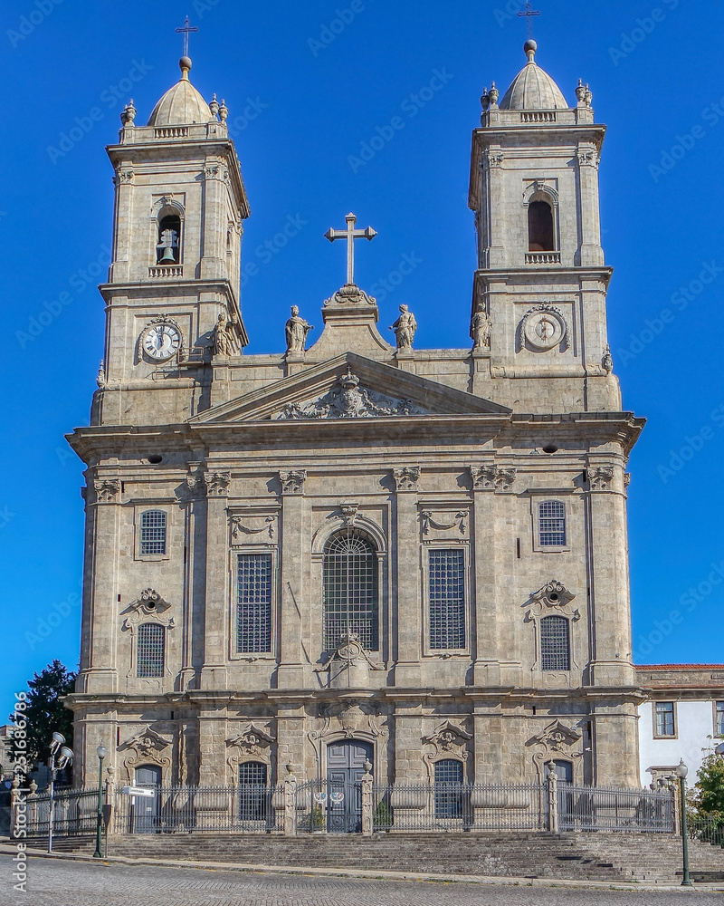 View of The Church of Lapa in Porto, Portugal