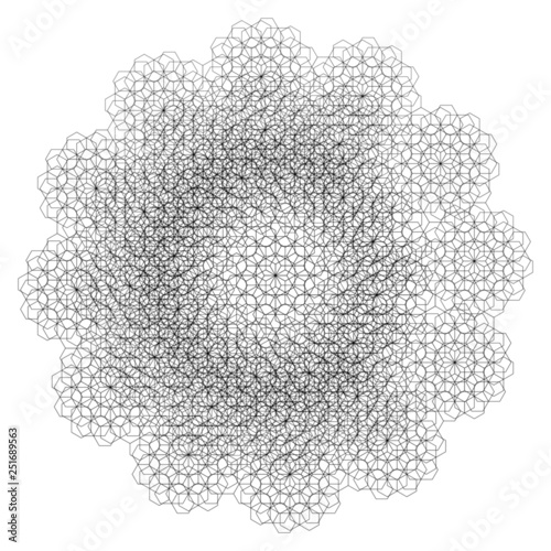 Triangular Sacred Geometry Mandala Energy Field