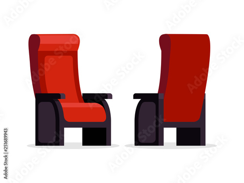 Movie theater red chair