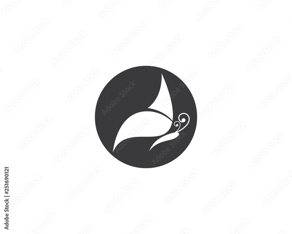 Butterfly logo template Butterfly logo template