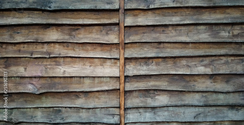 Background in the form of a wall of old wooden boards brought down