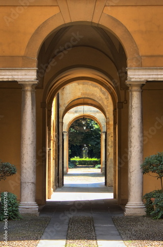 Colonnade in Cremona  Italy