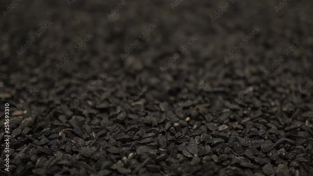 black cumin or caraway heap rotating black cumin or caraway heap rotating