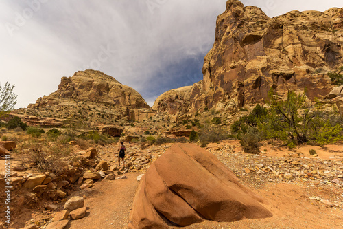 Hiking In Remote Utah Landscape