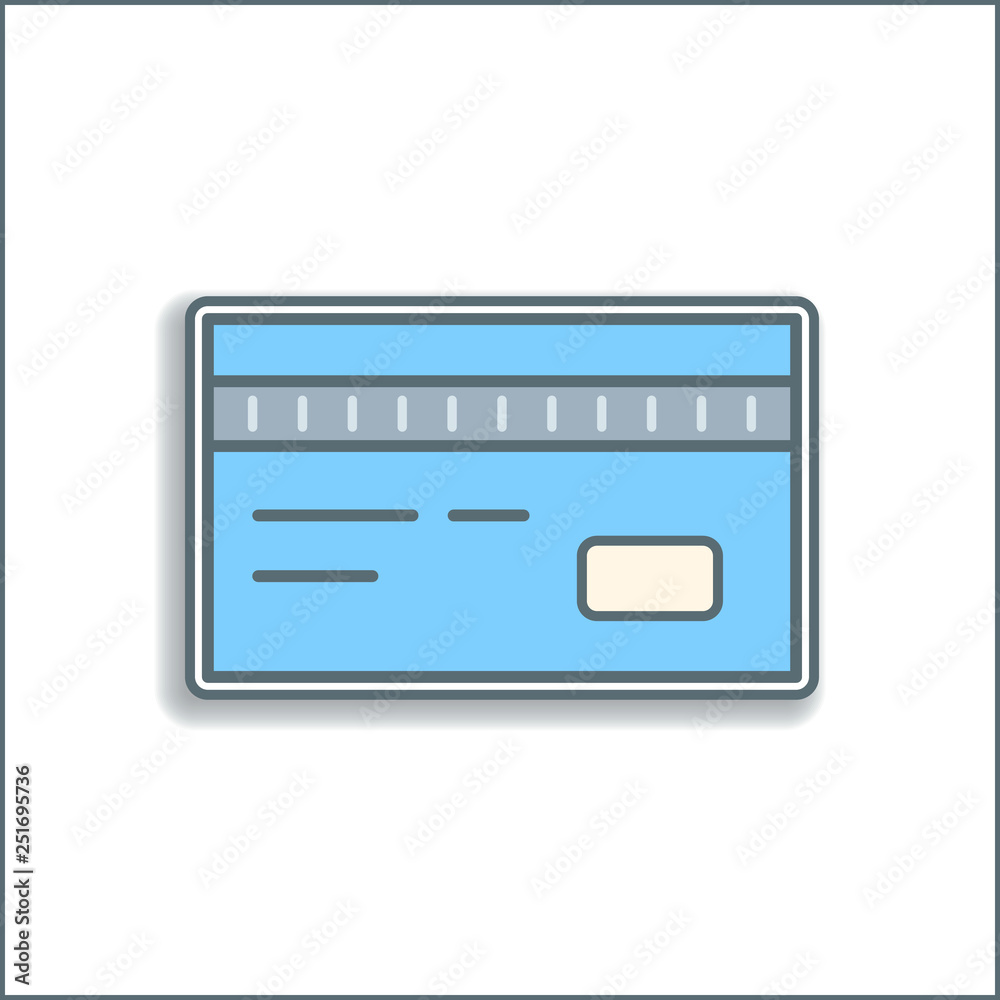 credit card sticker icon. Element of color banking icon. Premium quality sticker design icon. Signs and symbols collection icon for websites, web design credit card sticker icon. Element of color banking icon. Premium quality sticker design icon. Signs and symbols collection icon for websites, web design