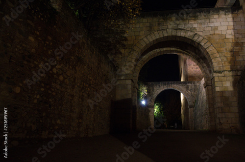Walking up to the Alhambra at Night  Granada  Spain