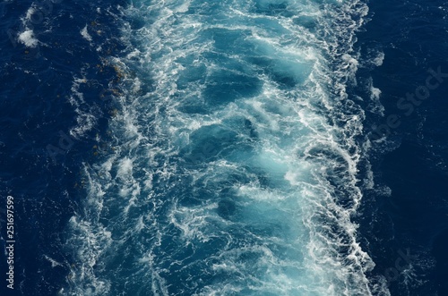 foaming ocean water