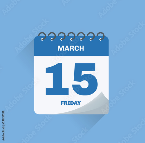 Day calendar with date March 15.