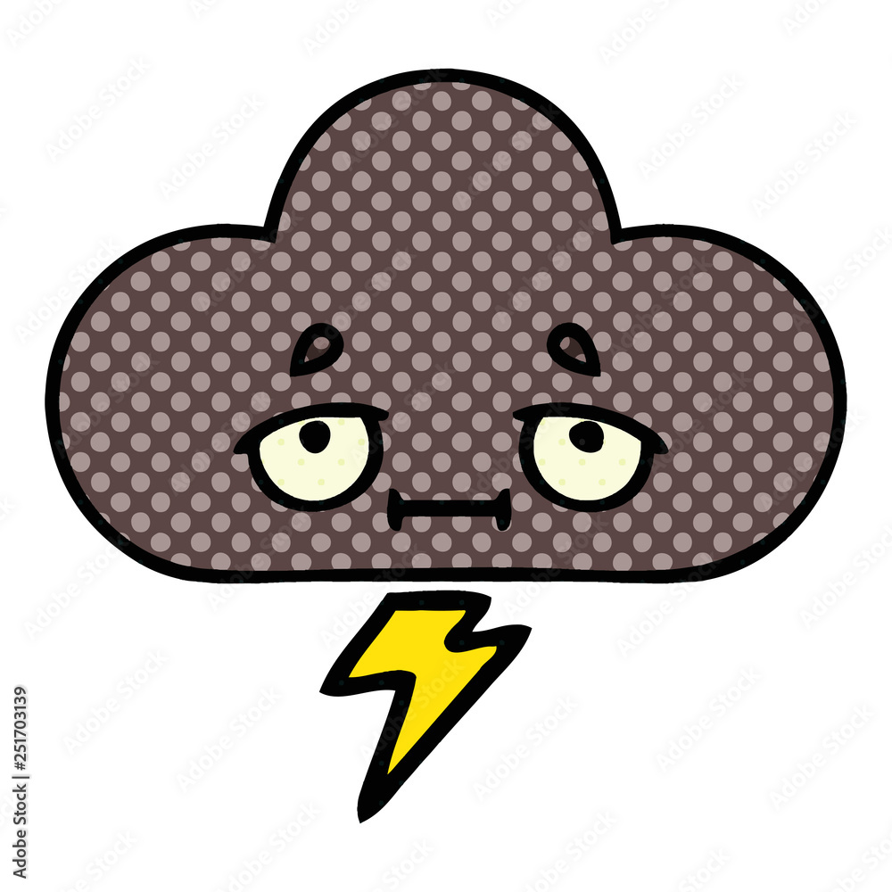 comic book style cartoon storm cloud comic book style cartoon storm cloud