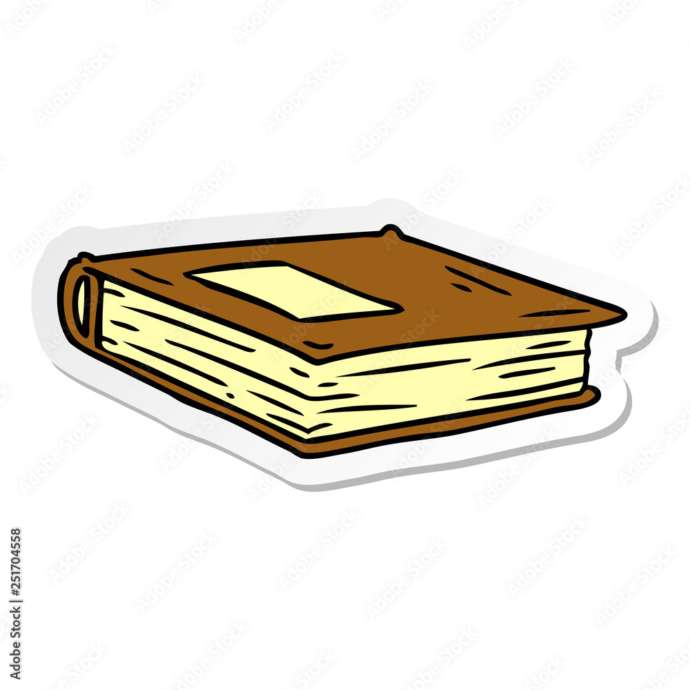 custom made wallpaper toronto digitalsticker cartoon doodle of a red journal