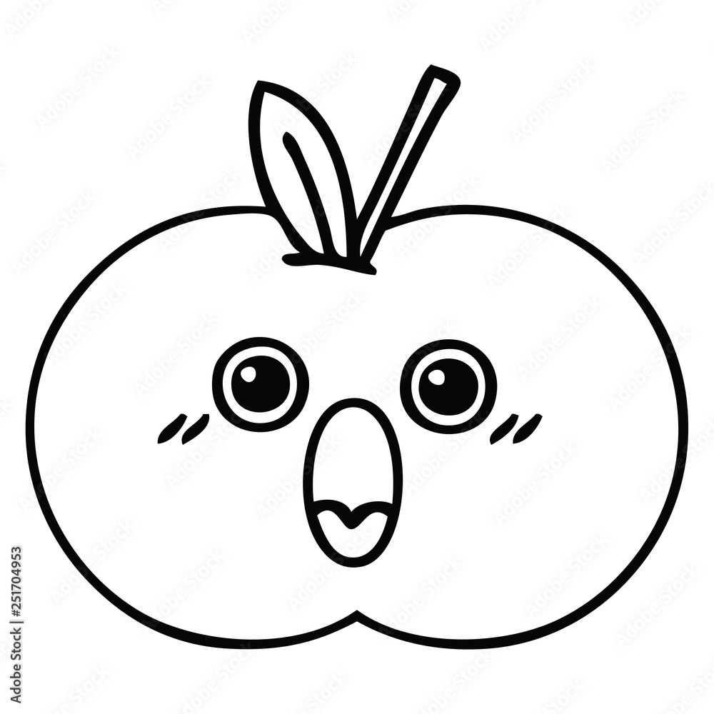 line drawing cartoon red apple line drawing cartoon red apple