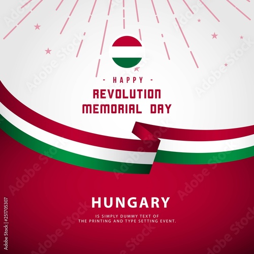 Happy Revolution Memorial Day Vector Template Design Illustration
