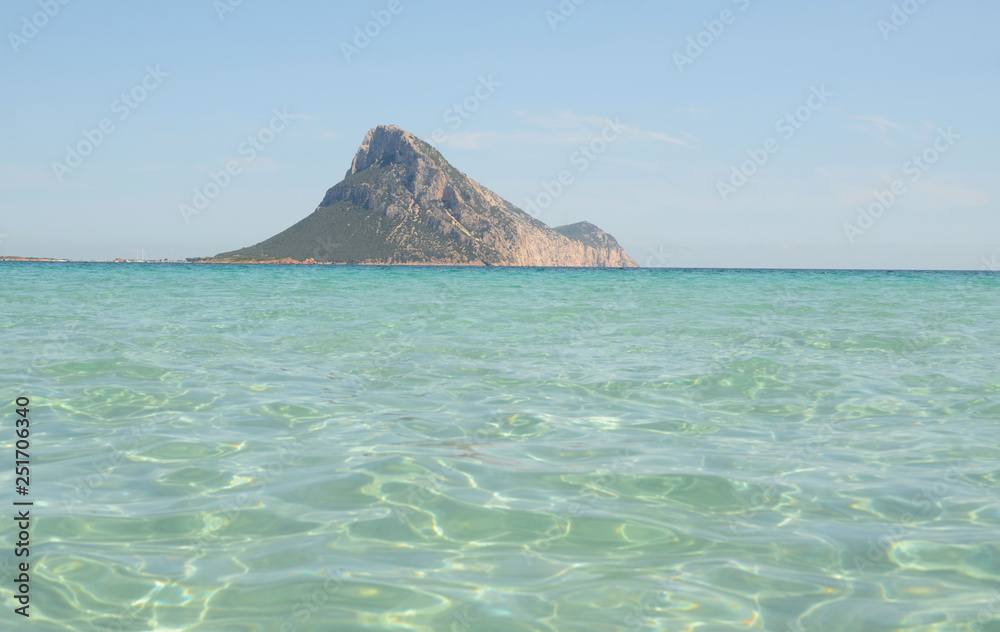 Summer seascape, landscape, Tavolara, Sardinia, Italy