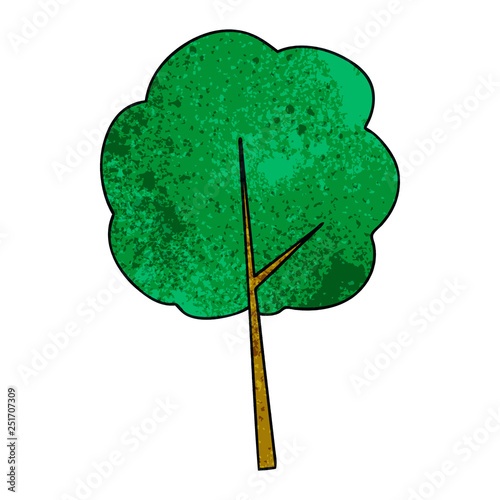 quirky hand drawn cartoon tree