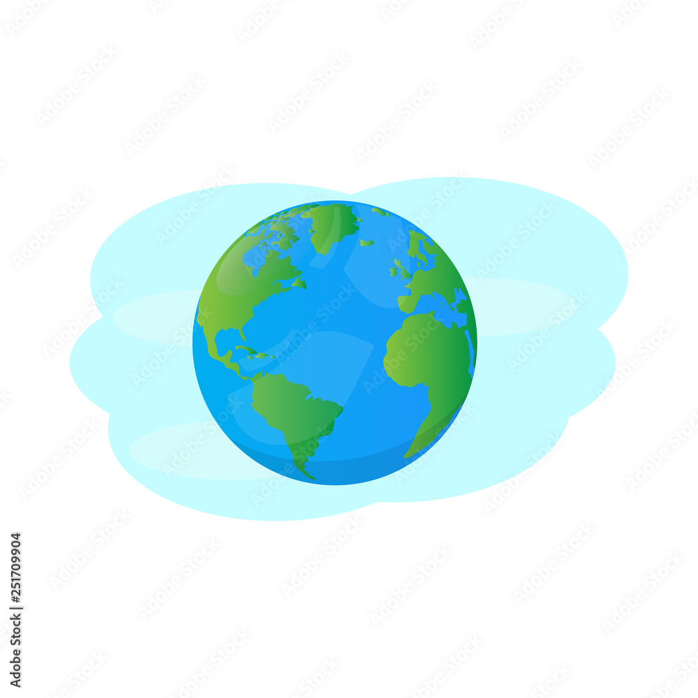 Isolated earth planet image. Vector illustration design