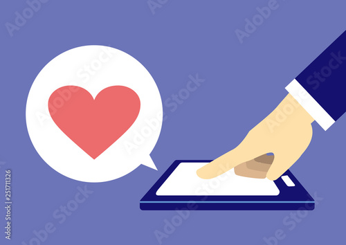 シンプルなスマホのイラスト