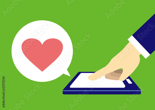 シンプルなスマホのイラスト