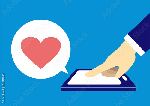 シンプルなスマホのイラスト