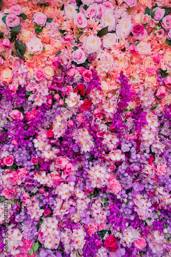 abstract background of pink flowers © neosiam