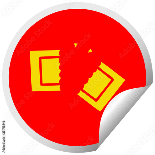 Free Download circular peeling sticker cartoon cinema ticket - GFXLoad