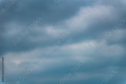 Dark gray cloudy sky for background