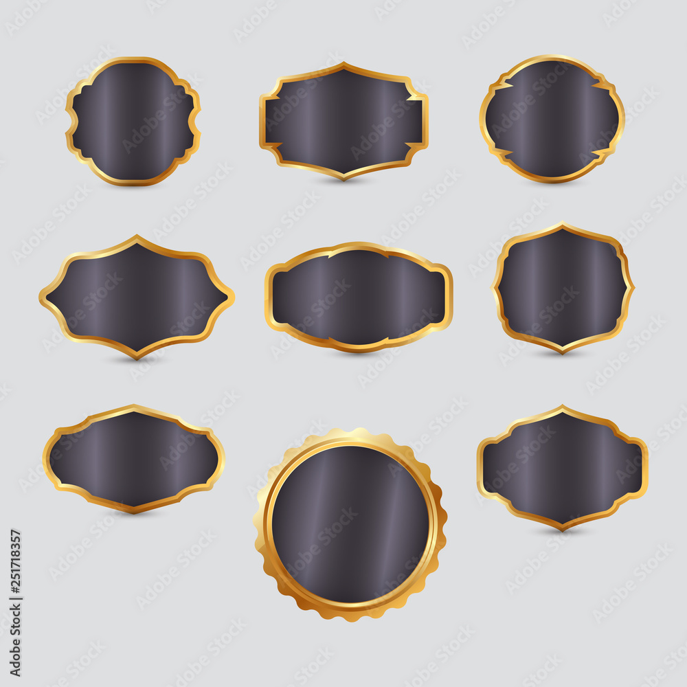 Set badge design. Icon label for your business Set badge design. Icon label for your business