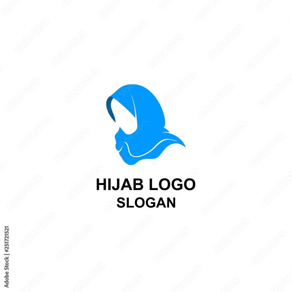 Women hijab logo. Women hijab logo.
