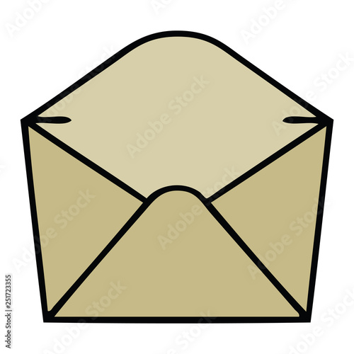 quirky hand drawn cartoon envelope