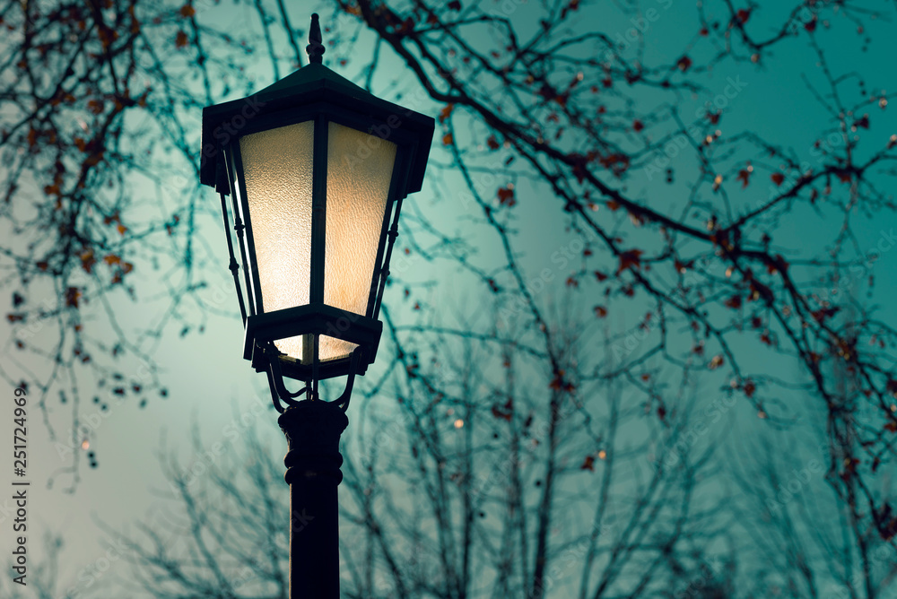 street lamp at sunset street lamp at sunset