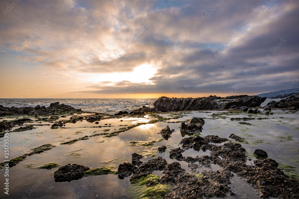 sunset on beach