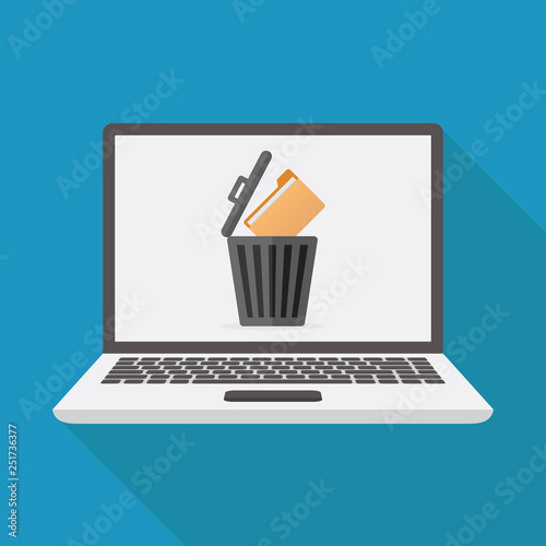 File icon, flat design vector illustration