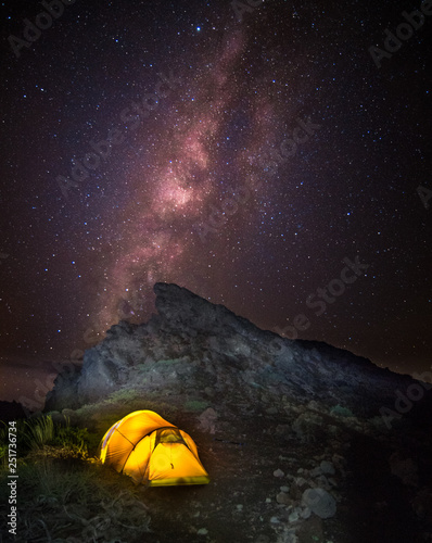 tent in night