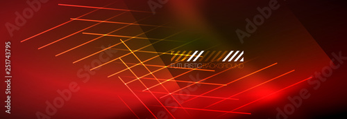 Abstract neon glowing light background. Dark background with lights. Abstract background with neon lights, night view.