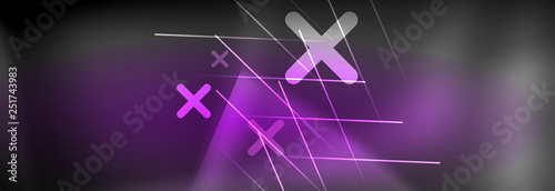 Shiny glowing lights neon color design background