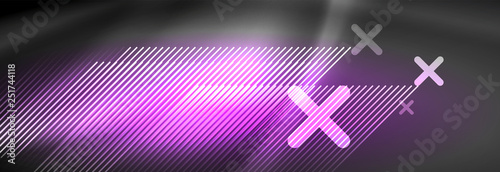 Shiny glowing lights neon color design background