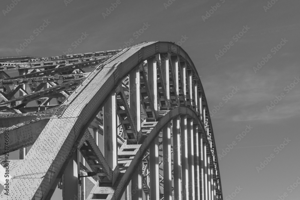 Obraz premium Bridge Waalbrug Nijmegen In Detail